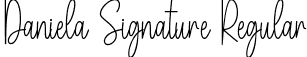 Daniela Signature Regular font | DanielaSignature.ttf