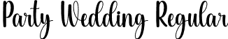 Party Wedding Regular font | PartyWedding.otf