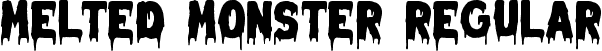 Melted Monster Regular font | Melted Monster Regular.otf