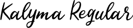 Kalyma Regular font | Kalyma.ttf