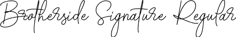 Brotherside Signature Regular font | Brotherside Signature.otf