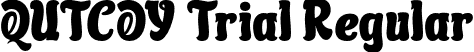 QUTCOY Trial Regular font | QUTCOY Trial.otf