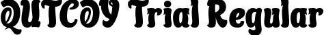 QUTCOY Trial Regular font | QUTCOY Trial.ttf