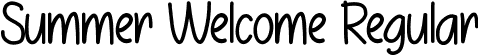 Summer Welcome Regular font | SummerWelcome.ttf