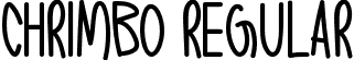 Chrimbo Regular font | Chrimbo.otf