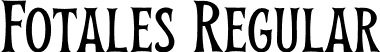 Fotales Regular font | Fotales-Regular.otf