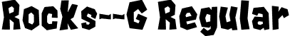 Rocks__G Regular font | gomarice_rocks.ttf