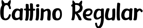 Cattino Regular font | Cattino.ttf