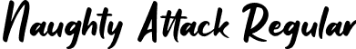 Naughty Attack Regular font | Naughty Attack.otf