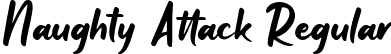 Naughty Attack Regular font | Naughty Attack.ttf