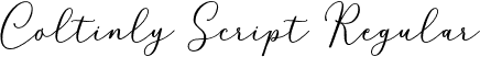 Coltinly Script Regular font | Coltinly Script.otf