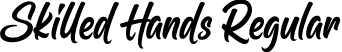 Skilled Hands Regular font | Skilled Hands.otf