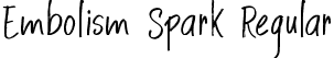 Embolism Spark Regular font | Embolism Spark.ttf