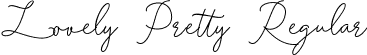 Lovely Pretty Regular font | Lovely-Pretty.ttf