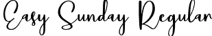 Easy Sunday Regular font | Easy Sunday.otf