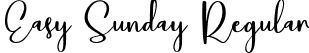 Easy Sunday Regular font | Easy Sunday.ttf