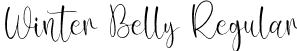 Winter Belly Regular font | Winter Belly.otf