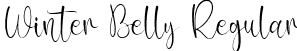 Winter Belly Regular font | Winter Belly.ttf