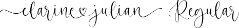 Clarine Julian Regular font | Clarine Julian.otf