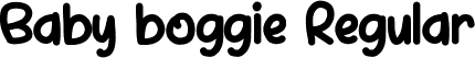 Baby boggie Regular font | Babyboggie.ttf