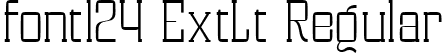 font124 ExtLt Regular font | Magefin-ExtraLight.ttf