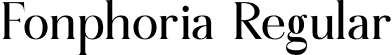 Fonphoria Regular font | Fonphoria.otf