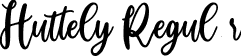 Huttely Regular font | Huttely.ttf