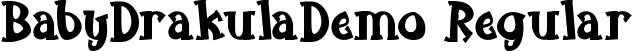 BabyDrakulaDemo Regular font | BabyDrakulaDemoRegular.ttf