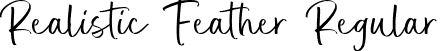 Realistic Feather Regular font | Realistic-Feather.otf