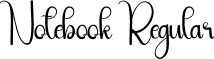 Notebook Regular font | Notebook.otf