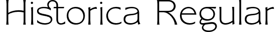 Historica Regular font | historicaregular-pkbqx.otf