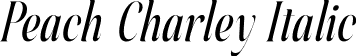 Peach Charley Italic font | Peach-Charley-Italic.otf