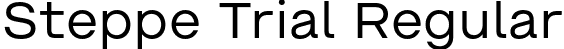 Steppe Trial Regular font | SteppeTrial-Regular.otf