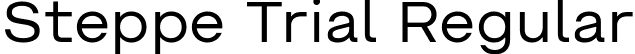 Steppe Trial Regular font | SteppeTrial-Regular.ttf