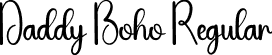 Daddy Boho Regular font | Daddy-Boho.otf