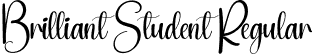 Brilliant Student Regular font | Brilliant-Student.otf