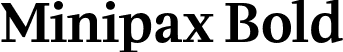 Minipax Bold font | Minipax-SemiBold.otf