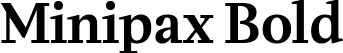 Minipax Bold font | Minipax-SemiBold.ttf