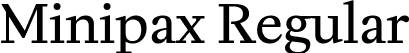 Minipax Regular font | Minipax-Regular.ttf