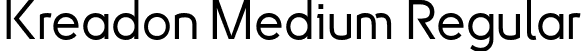 Kreadon Medium Regular font | Kreadon-M.otf