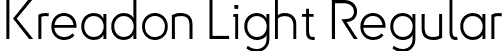 Kreadon Light Regular font | Kreadon-L.otf