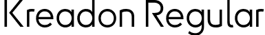 Kreadon Regular font | Kreadon-R.otf