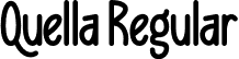 Quella Regular font | Quella.otf