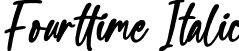 Fourttime Italic font | Fourttime-Italic.otf