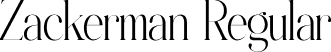 Zackerman Regular font | Zackerman.otf