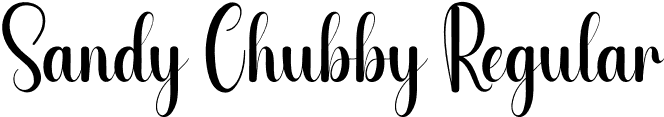 Sandy Chubby Regular font | Sandy-Chubby.otf