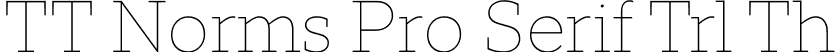 TT Norms Pro Serif Trl Th font | TT-Norms-Pro-Serif-Trial-Thin.ttf