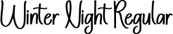 Winter Night Regular font | Winter-Night.otf