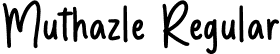 Muthazle Regular font | Muthazle-Demo.otf