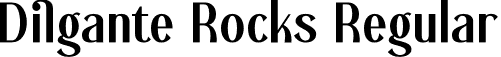 Dilgante Rocks Regular font | Dilgante-Rocks.otf